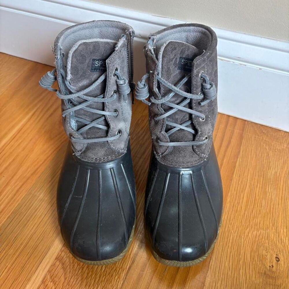Sperry Women's Grey and Brown Boots